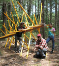 DBB and team working on Hemlock Hospice Installation