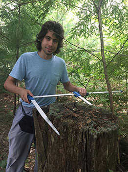 Aaron measuring stump