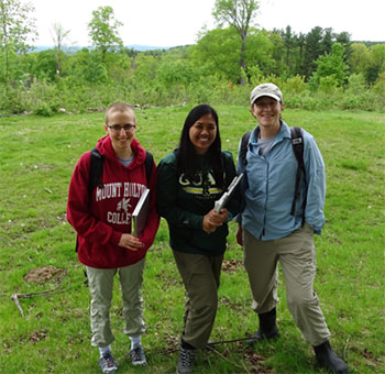 [The research team: my research partner Alina Smithe (left), me, and my mentor Martha Hoopes (right). Picture credit: Jenny Hobson]